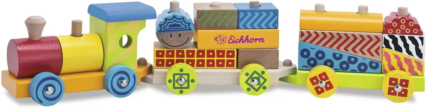 Eichhorn Holzzug  Color ¦ mehrfarbig ¦ Massivholz