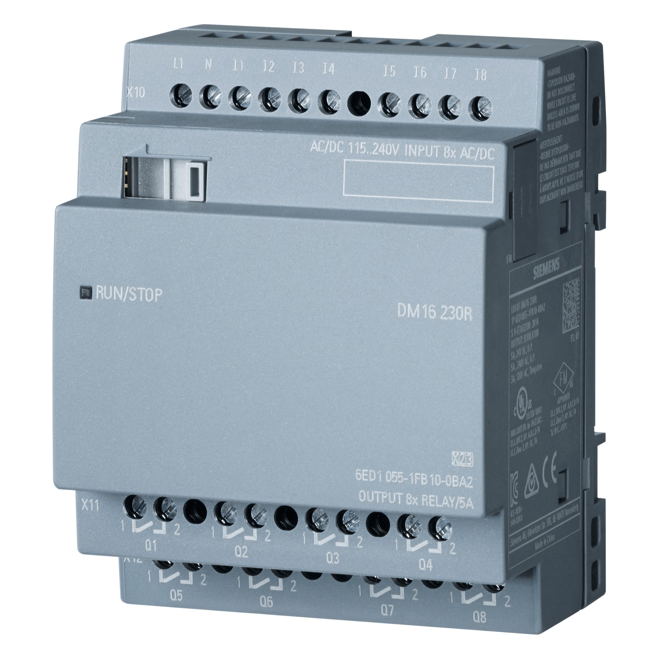 Siemens Expansion Module LOGO!8 DM16 230R 8DI8DO (6ED1055-1FB10-0BA2)