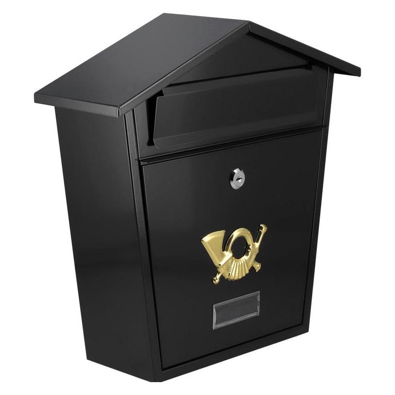 Toya VOREL Mailbox 380 x 320 x 105mm Black 78580 (32 x 38 x 10.50 cm) (T78580)