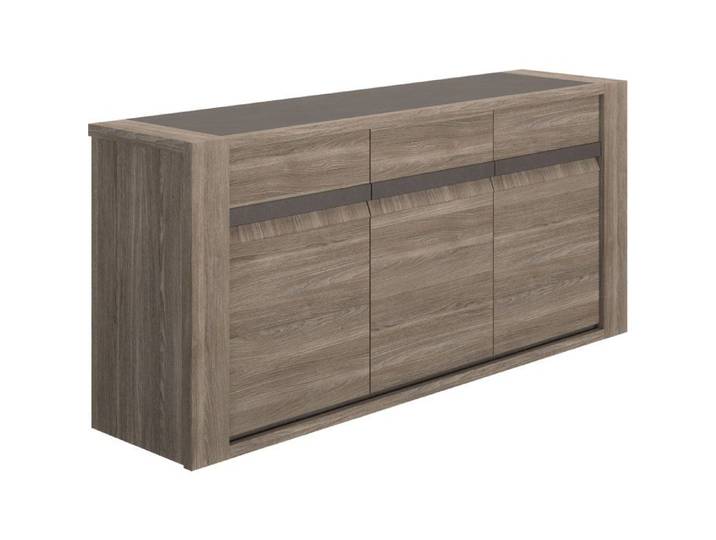 Buffet MARCEAU – Coloris Chêne Reed – 3 Portes – 190 × 48 × 88 cm – GAMI