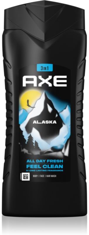 Axe Alaska Duschgel für Gesicht, Körper und Haare 400 ml