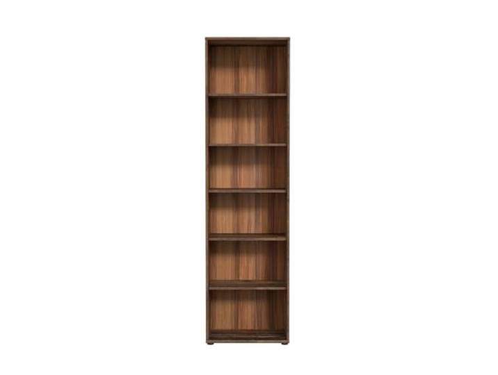 möbelando Regal >TEMPRA2< im Vintage-Stil bietet 6 offene Fächer, Schwarze Kunststofffüße, und eine stabile Konstruktion aus Spanplatte mit 20 kg Belastbarkeit.