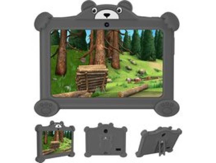 PRITOM Kids Learning Tablet PC 7 inch Android 2 GB RAM 32 GB ROM WiFi Bluetooth met beervormige beschermhoes