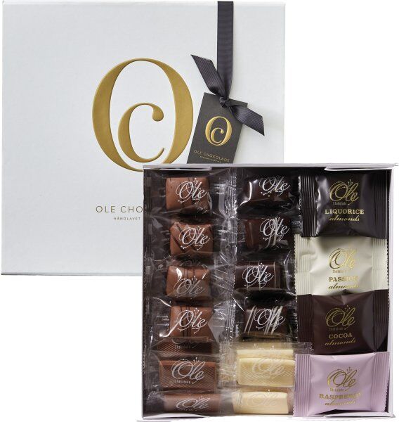 Ole Chokolade Deleæske M. 55 Stk. Chokolade, 637 G