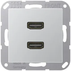 Jung Multimedia-Anschluss alu MA A 1133 AL
