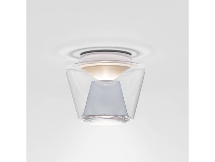 Serien Lighting LED Deckenleuchte Annex, dimmbar, alu / grau / zink, für Wohn- / Esszimmer, Glas, Modern