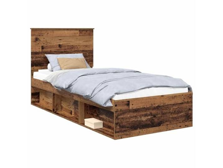 PUGYNBK Bettgestell aus massivem Kiefernholz, 90 x 190 cm, mit Kopfteil Aus Holz, feste Bretter, minimalistisches Design, einfache Wartung, vielseitig