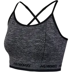 hummel hmlTE CAMI Seamless Sport-BH Damen 2508 - black melange XS