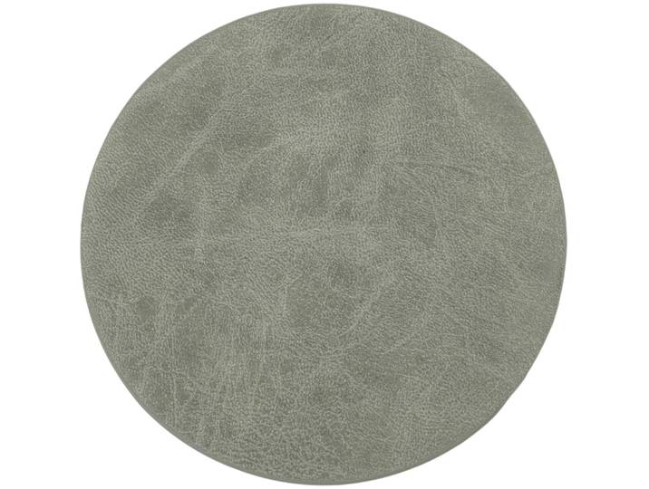 ZICZAC Untersetzer Truman Grau Kunstleder B 9.5 cm - Untersetzer