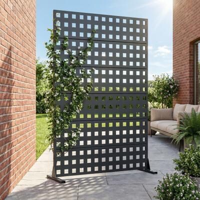 Dovelina Outdoor Rectangle Privacy Screens Metal Screen Fence Panel