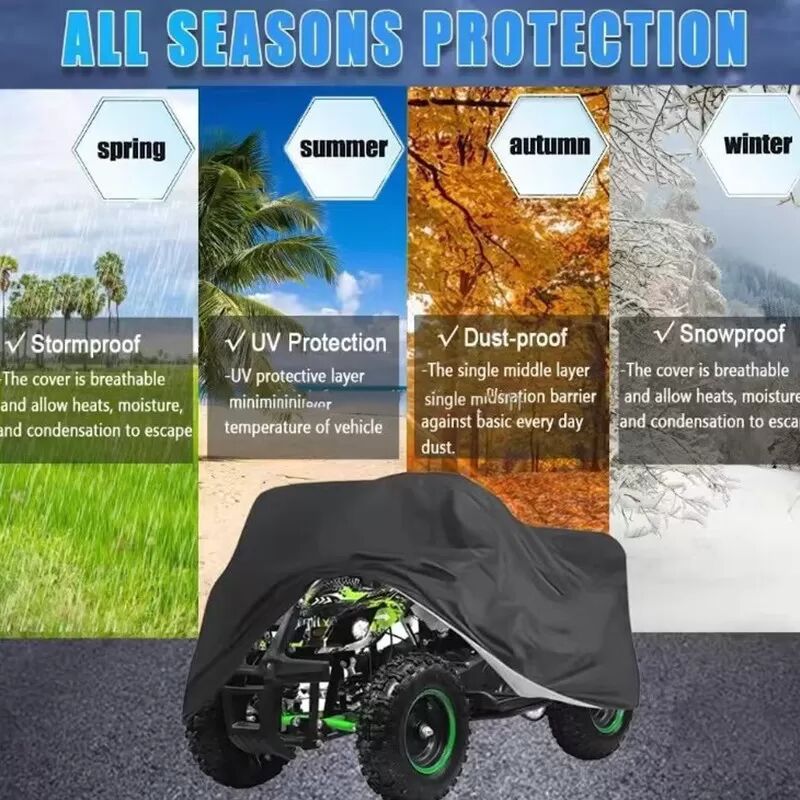 INF Schwarze ATV-Abdeckung - Oxford-Gewebe Schutz model 1