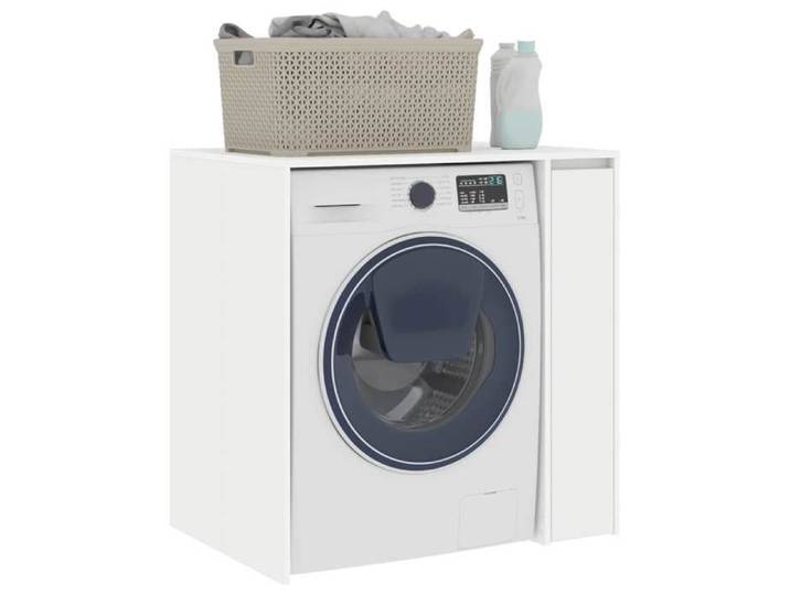 Cabinet à dossiers/Armoire à vitrine Blanc - SWEETY Armoire pour machine à laver avec porte Blanc 87x60x89cm CL31330096176