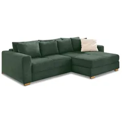 Ecksofa mit Funktion Kampen Cord Grün