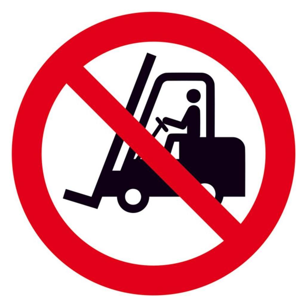 SafetyMarking Verbotsschild Für Flurförderzeuge verboten (11.A6115)