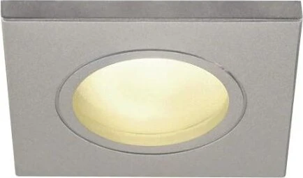 SLV Einbaustrahler Dolix in Silbergrau GU10 IP65 Eckig (Kabelgebunden) (1001171)