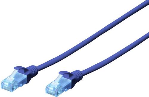 Digitus DK-1512-010/B RJ45 Patchkabel CAT 5e U/UTP 1.00m Blau verdrillte Paare