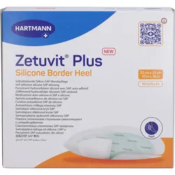 Zetuvit Plus Silicone Border Heel 25x25cm 10 ST