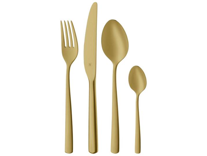 WMF Besteckset Boston, Champagner, Metall, 24-teilig, rostfrei, Besteck, Besteck-Sets