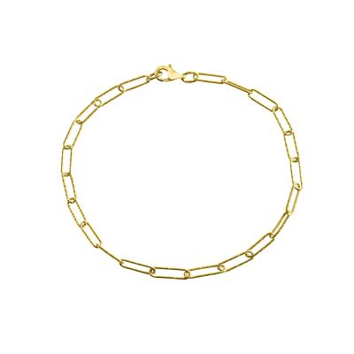 Armband CELESTA "925 Silber gelb vergoldet", gelb, Armbänder, Damen, 21cm, Silber 925 (Sterlingsilber), glitzernd, Armband
