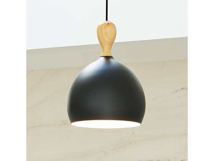 Dueodde Hängelampe, schwarz Ø 24 cm Metall E27 - Halo Design - Wohnzimmer - Skandinavisch - Einflammig