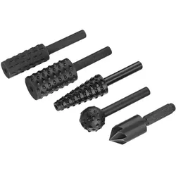 Stanley, Raspel + Feile, Drill files handle fi = 6mm-set for woodx4 (30 mm)