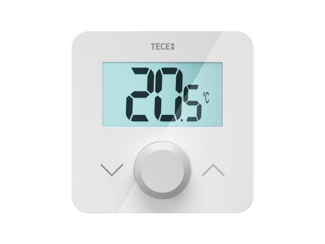 Tece floor Raumbediengerät SH-DTP,Display weiß, Temperatur, programmierbar, 2x AAA, 77420055 77420055