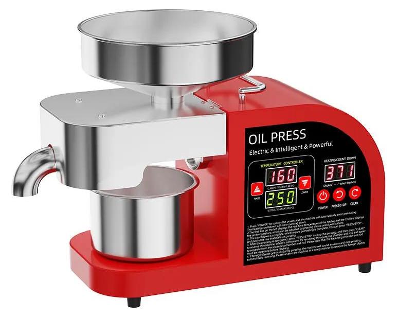 Automatische Ölpresse - B03S X6 - Kommerzielle kleine Schraubenpresse - Für Moringa Sonnenblumen Erdnuss Sesam - 220V EU-Stecker - Farbe X6