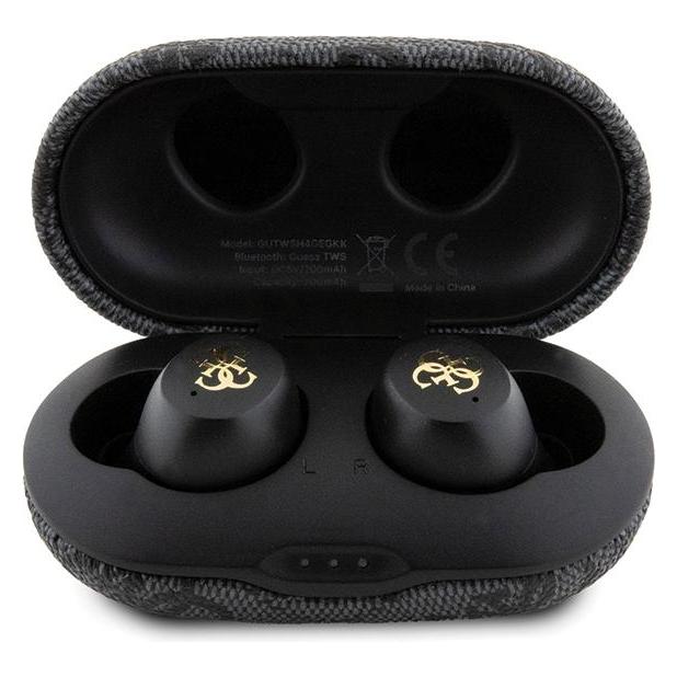 Guess True Wireless 4G PU Metal Logo Earphones - black (ANC, 5 h, Kabellos) (GUTWSP4EGK)