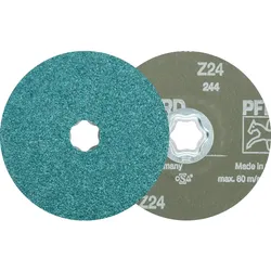 PFERD TOOLS COMBICLICK Zirkon Fiberscheibe für hohen Abtrag auf Stahl - 64290102