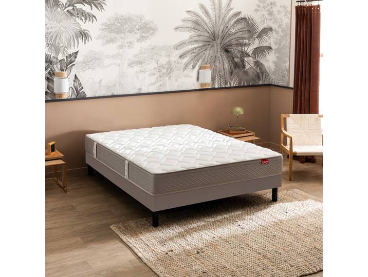 Ensemble sommier et matelas 70x190 cm ressorts ensachés très ferme Epeda Ailleurs
