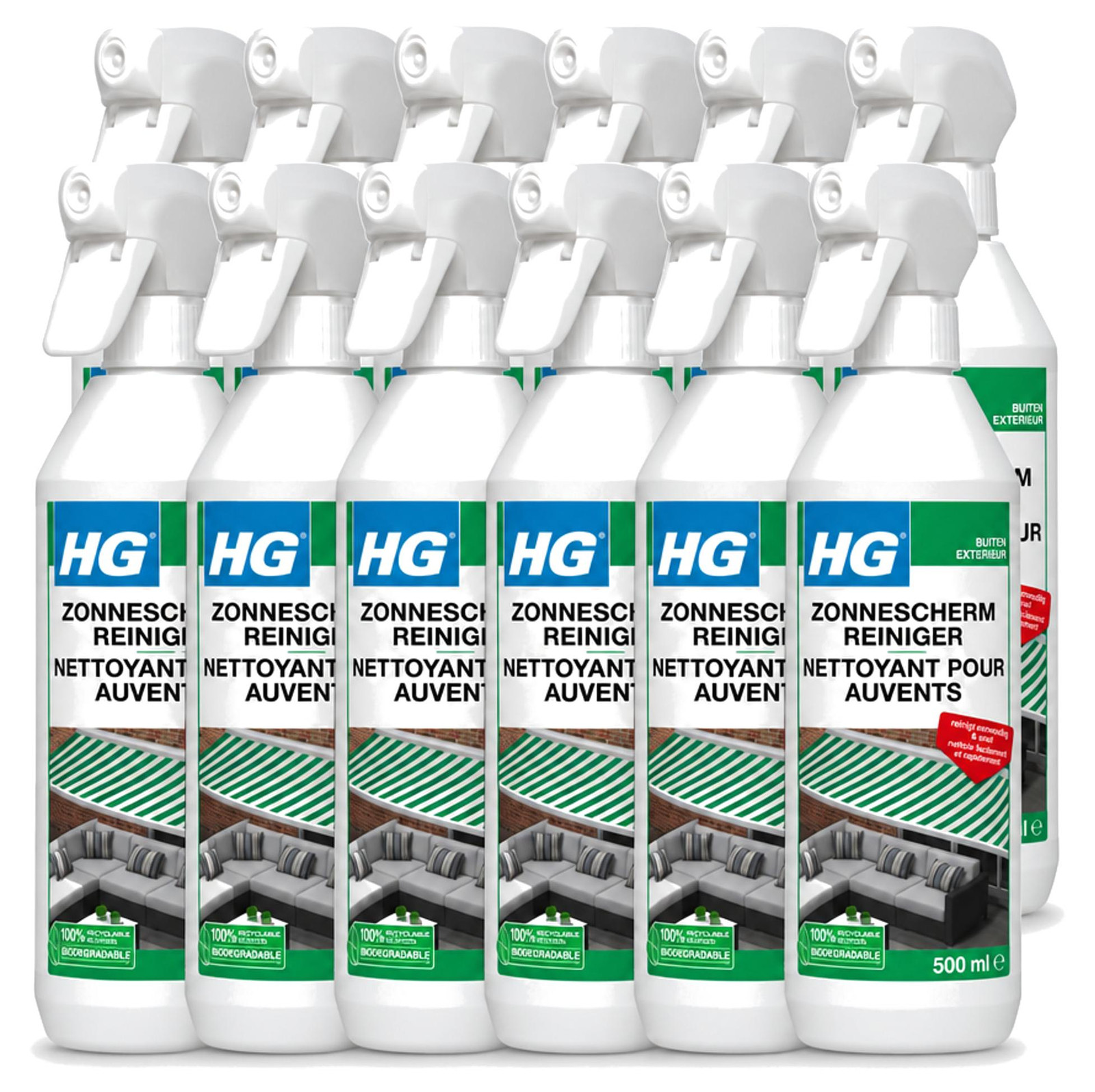 HG Reiniger voor zonneschermen 500 ml 12 stuks