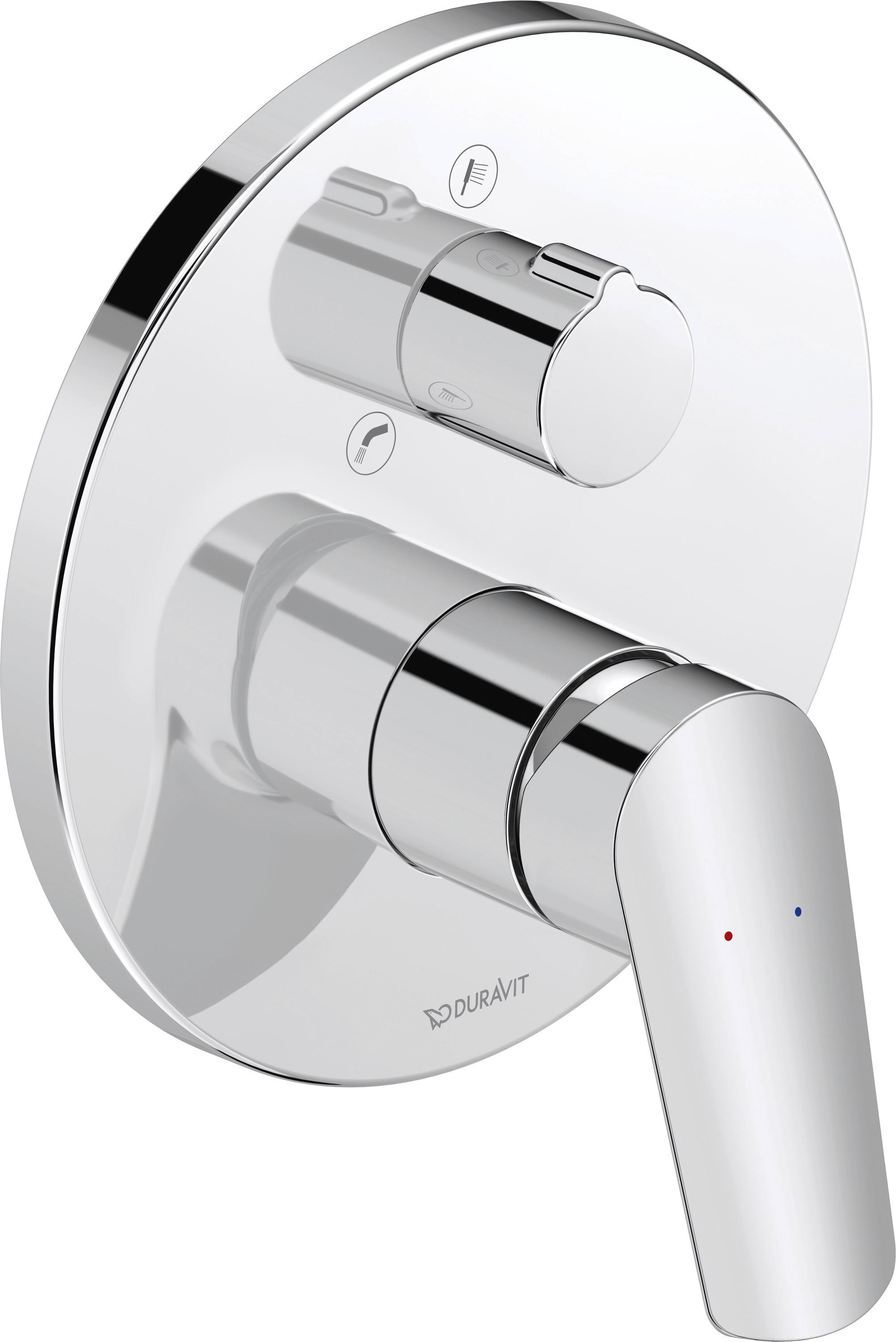 Duravit No. 1 Fertigmontageset UP-WA.-EHM, 2 Verb, Sicherheitskomb., ch