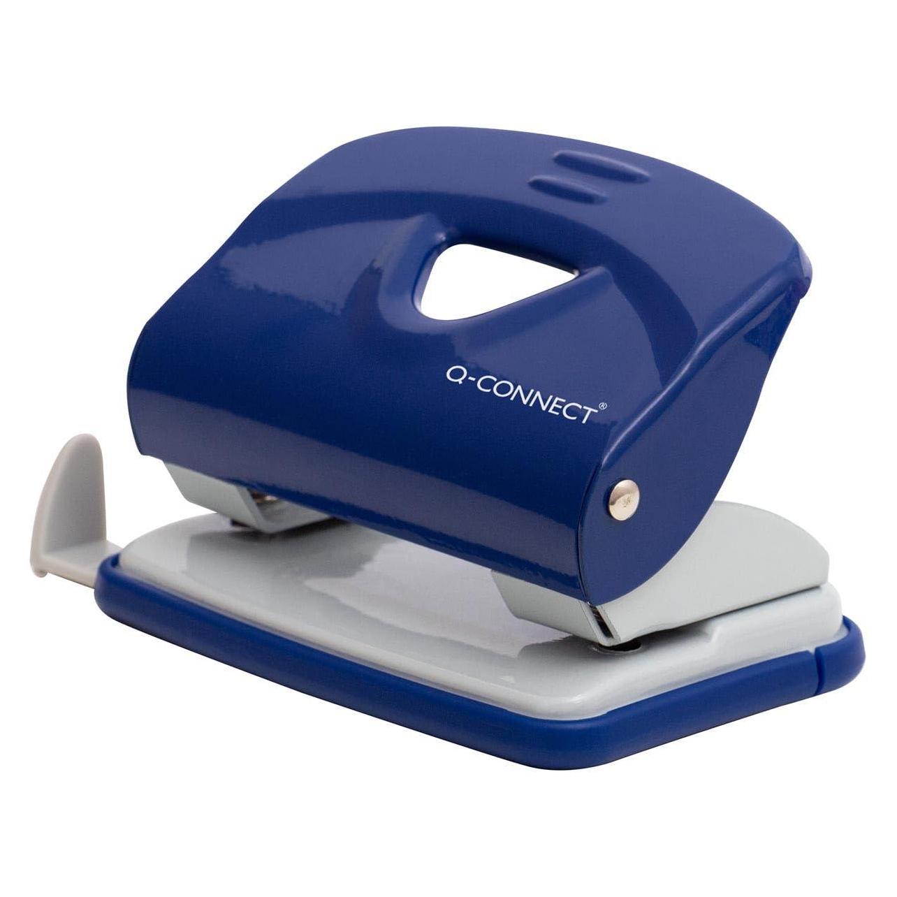 Q-Connect Locher Metall 20 Blatt blau/grau (KF14218)