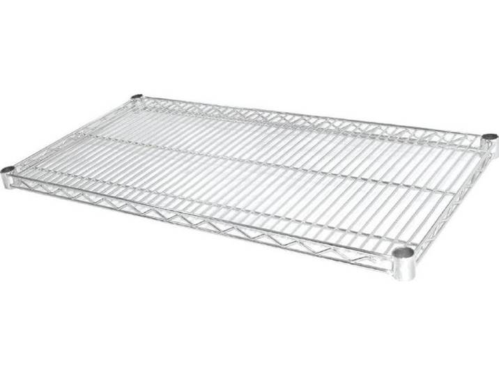 Étagères métalliques chromées Vogue 1220x457mm (Lot de 2)