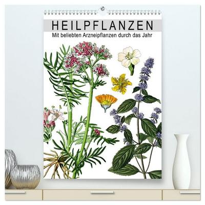 Heilpflanzen (hochwertiger Premium Wandkalender 2027 DIN A2 hoch), Kunstdruck in Hochglanz