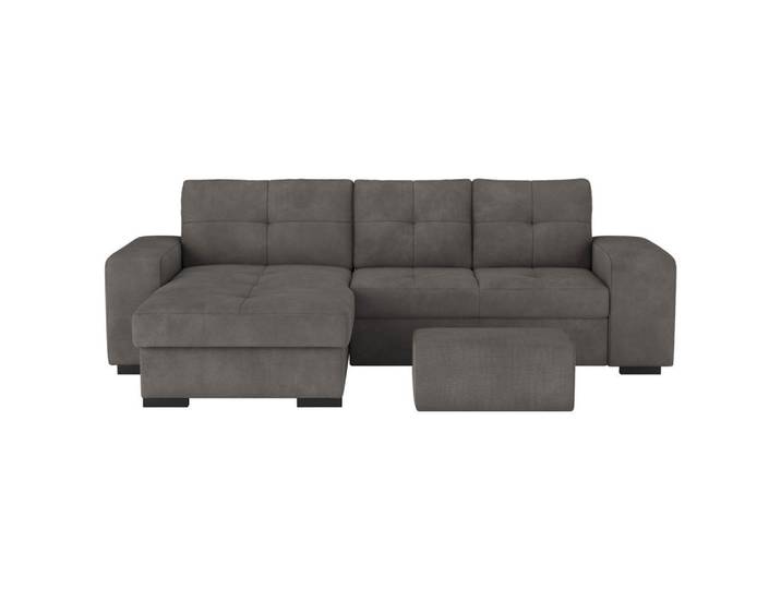 Mid.you Eckschlafsofa, Dunkelgrau, Kunststoff, 268x156 cm, Wohnzimmer, Sofas & Couches, Schlafsofas, Sonstige Schlafsofas