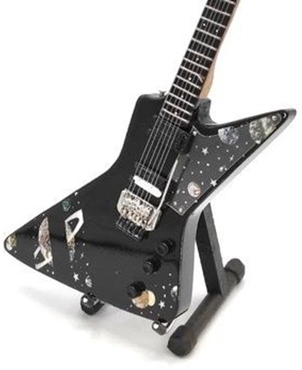 Miniatuur replica Dommenget EX90 Galaxy gitaar van Matthias Jabs - Scorpions
