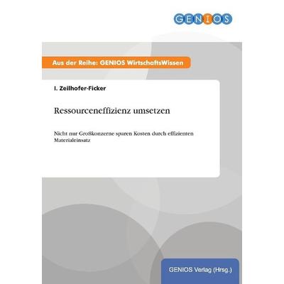 Ressourceneffizienz umsetzen, Taschenbuch von I. Zeilhofer-Ficker, GRIN, 978-3-7379-4196-9