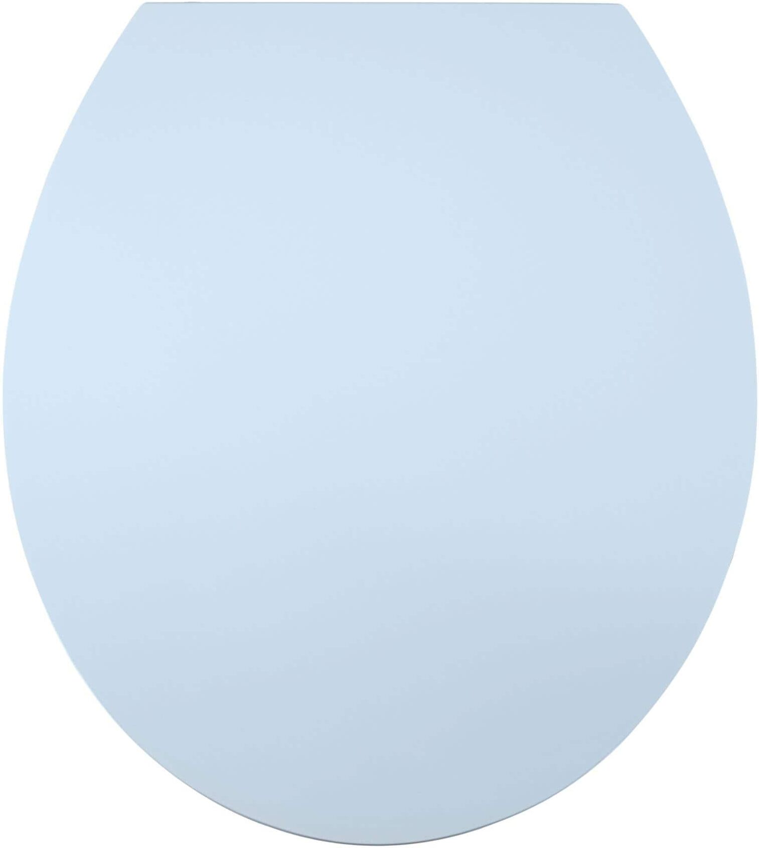 WC-Sitz DIAQUA "Hollywood Absenkautomatik", blau (hellblau), B:38,2cm L:44cm, Duroplast, WC-Sitze, WC-Sitz hellblau Einheitsgröße