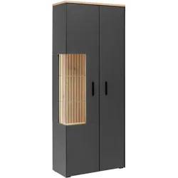 Vitrine Alara Eiche/Anthrazit