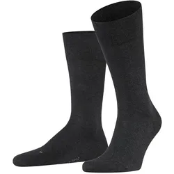 FALKE Herren Socken - Sensitive London, Strümpfe, Uni, Baumwollmischung Anthrazit / 47-50