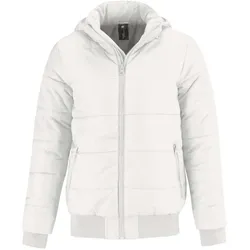 B&C Herren Jacke Superhood Winter-Jacke JM940 white/warm grey XL
