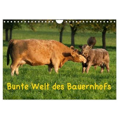 Bunte Welt des Bauernhofs (Wandkalender 2026 DIN A4 quer), CALVENDO Monatskalender