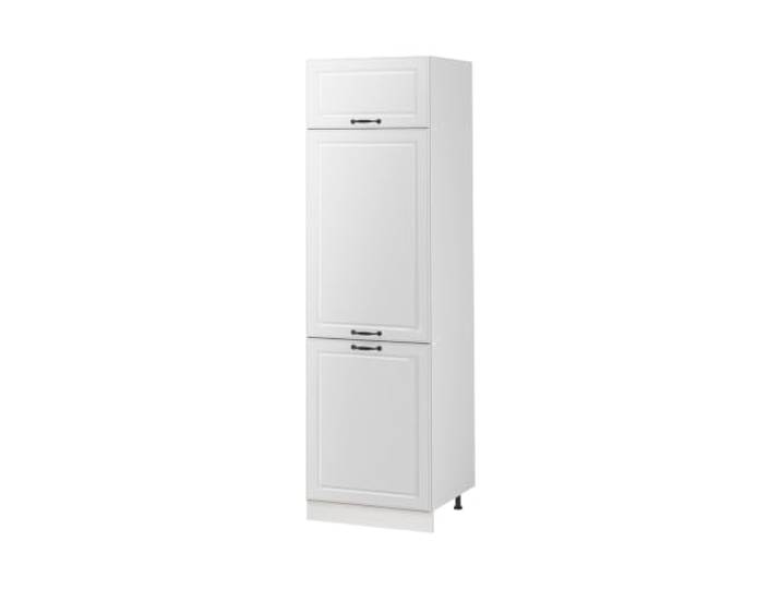 Vicco Vorratsschrank R-Line, Weiß Landhaus/Weiß 60 cm MDF-Front · 3 Einlegeböden · Höhenverst. Füße · Frei kombinierbar · Großer Innenraum