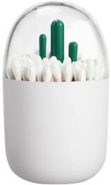 Friendly Fresh Finds Cute Cartoon Dustproof Plastic Toothpick Holder Decorative Cotton Swab & Toothpick Dispenser For Organized Spaces cactus