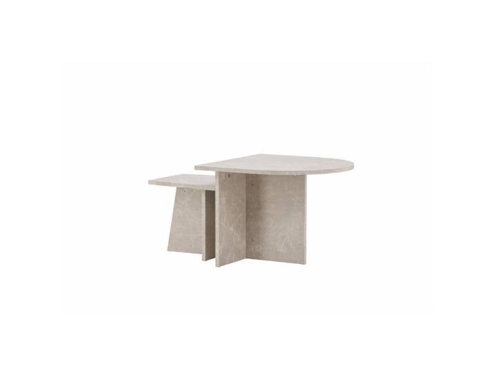 Furnlux Couchtisch Sala Beige 60x60x45 cm, Holzwerkstoff, 60x45x60 cm, Wohnzimmer, Wohnzimmertische, Couchtische