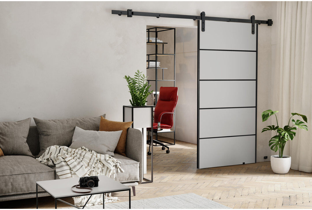 August Grove Door White 106cm x 205cm
