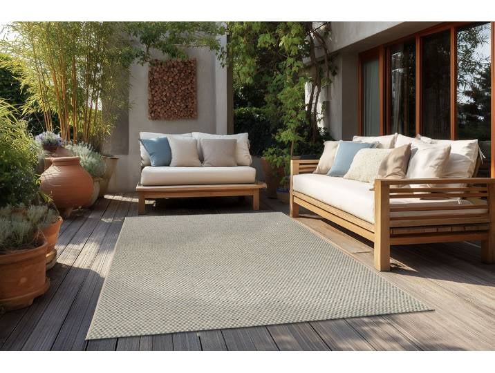 Kayoom Tribal 125 rechteckig 6 mm Höhe Kurzflor, In- und Outdoor geeignet