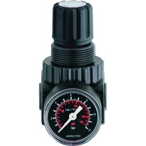 Aerotec Druckminderer FX 3200 für Druckluft, 1/2 Zoll, mit Manometer