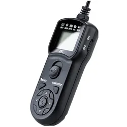 JJC Wired Timer Remote Controller TM M (Nikon MC DC2) (Gerätespezifische Fernbedienung), Fernbedienung, Schwarz